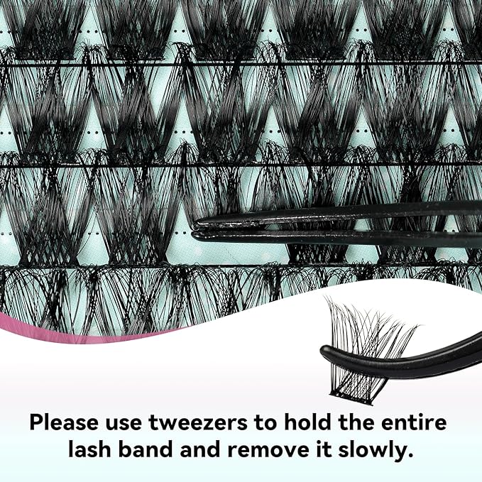 Lash Extension Kit 144pcs Lash Clusters Kit D Curl Eyelash Extension Kit with Lash Bond and Seal Waterproof Lash Glue Remover Lash Tweezers for Lash Clusters Eyelash Clusters Kit (Dusk, D-10-18mm Kit)