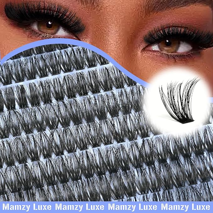 Lash Clusters Wispy 60D Eyelash Clusters 10-18mm Fluff Cluster Eyelash Extensions D Curl No Plastic Feel Individual Lashes Extension 240 Pcs Versatile False Eyelashes Clusters