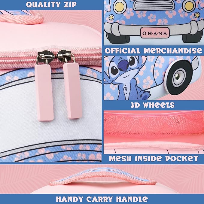 Get Trend Disney Stitch Toiletry Bag, Valentines Day Gifts for Women, Teens, Travel Essentials, Girls Makeup Bag Cruise Essentials, Travel Accessories (Blue Stitch)